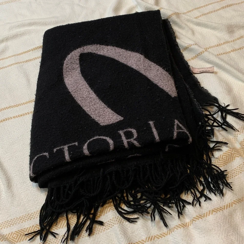 Victoria’s Secret Fringed Throw Blanket